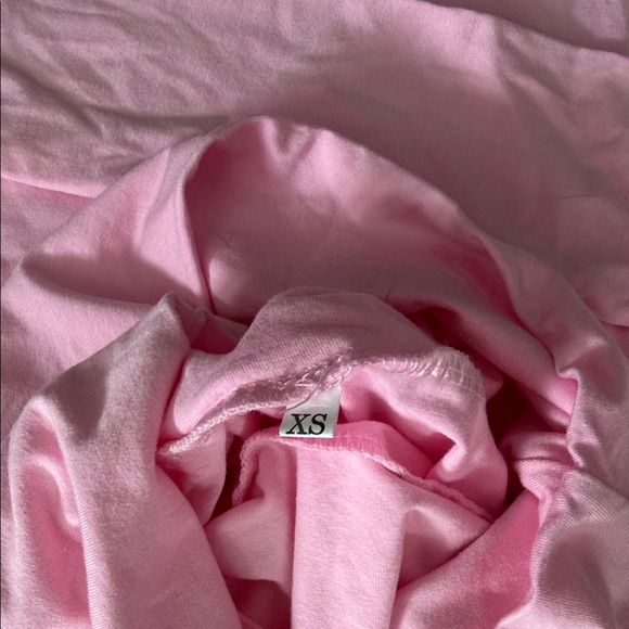 Pink Long Sleeve Top and Flared Pants Set - Picture 3 of 3